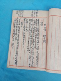 药物研究，毛笔写本