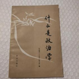 什么是政治学【自然旧泛黄。封底封面脏。书口有脏。下书角整体折痕。内页干净无勾画】