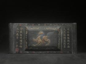 徽州于鲁书案墨摆件
重约1065g，24.6×11.2×5.3cm