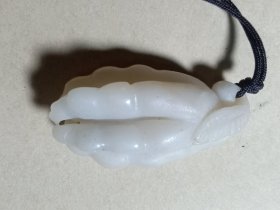 和田玉青海老料佛手挂坠