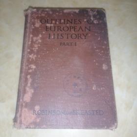 英文原版：Outlines of European History（Part 1）【欧洲历史概述：卷1】1914年精装本，内附大量历史图片