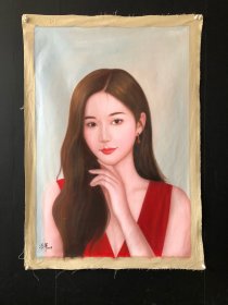 编号265，手绘油画 作者:冷军 尺寸：104×74cm 实物拍摄，一物一图