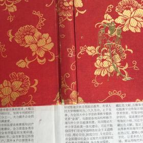 五六十七年代老笔记本：红楼梦笔记本。36开，品相好，红色绸面封皮，如图