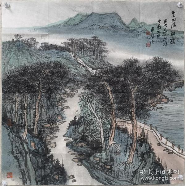 【终身保真字画】于军福68X68cm!3
          男，1964年生，辽宁庄河人。师承著名画家李宝林先生。系国家一级美术师、中国美协会员、中国美协河山画会会员、辽宁省美协理事、文化部青联美术委员会委员、中国人民大学画院特聘教授