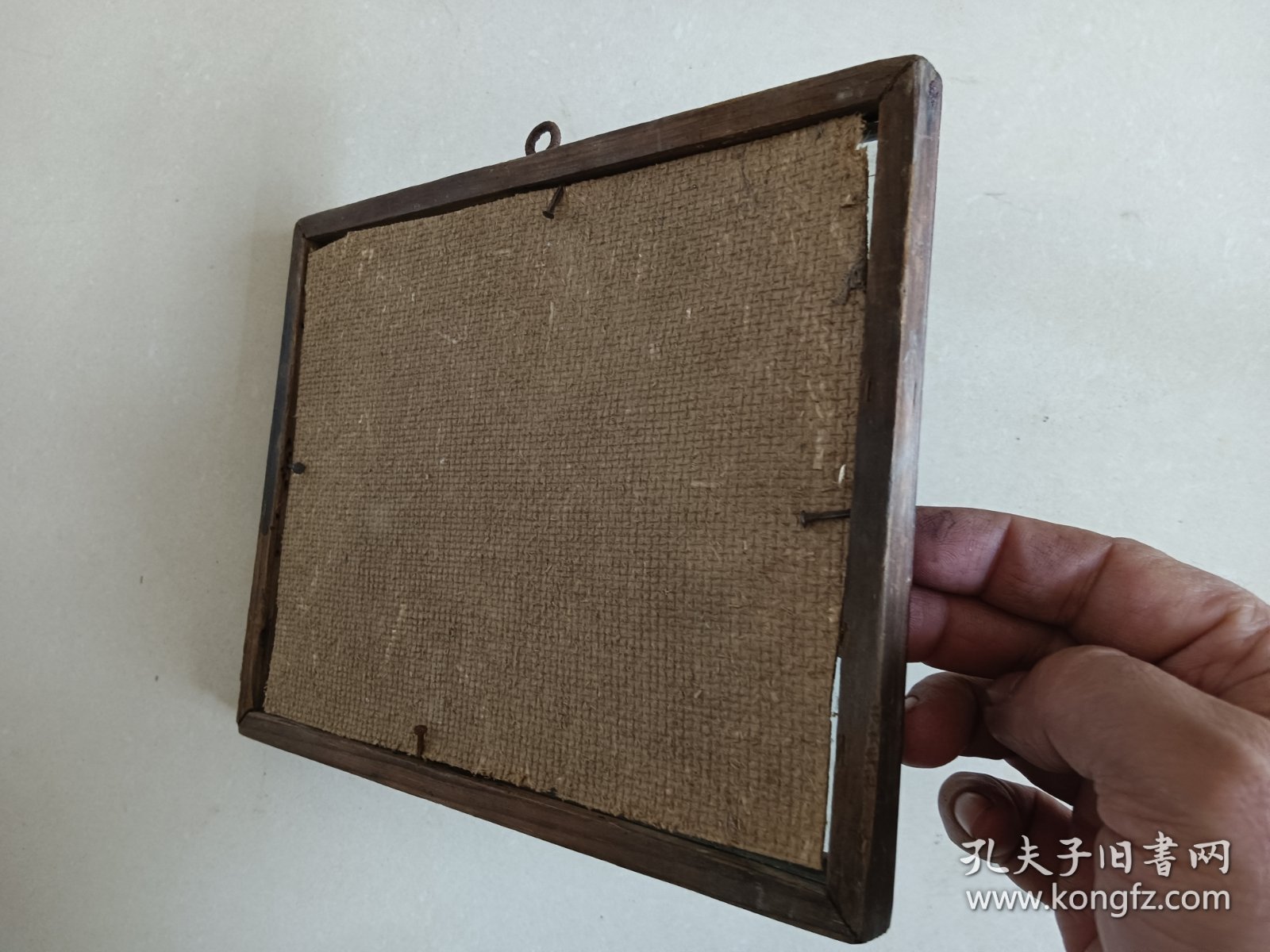 老相框 背内框20.5×15.5 薄底板可带玻璃不保破损 图五瑕疵小残缺