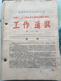 50年代公私合营工矿企业 工作通讯合订一册