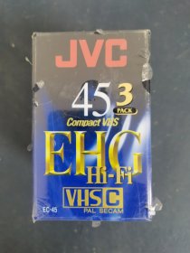 磁带：JVC 45 EHG HiHi 一套3盒 全新未拆封 封膜破损 以实拍图购买