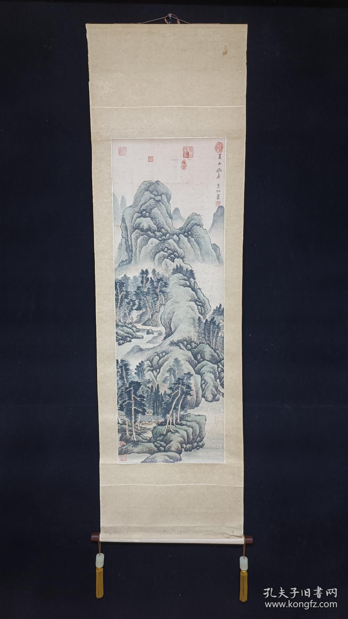 回流老画《夏山幽居图》