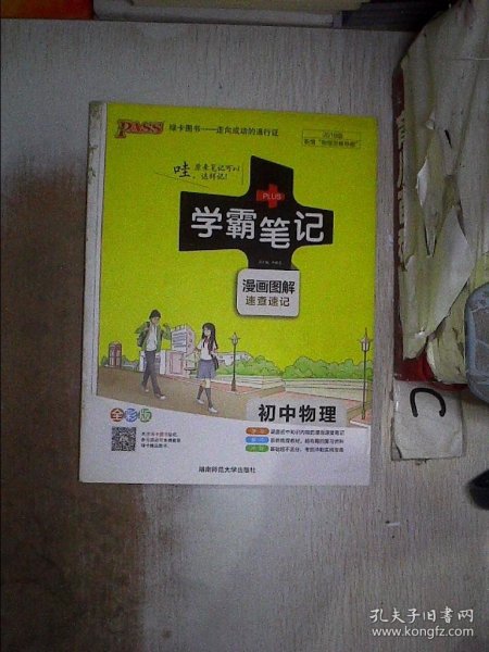 15PASS绿卡学霸笔记：初中物理（ 漫画图解 速查速记 课堂笔记 考前冲刺 全彩版）