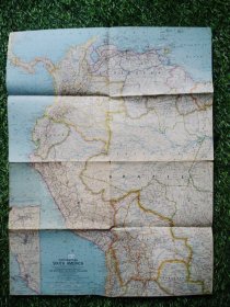 National Geographic国家地理杂志地图系列之1964年2月 Northwestern South America 南美洲西北部地图