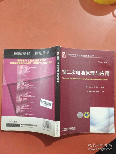 国际电气工程先进技术译丛：锂二次电池原理与应用