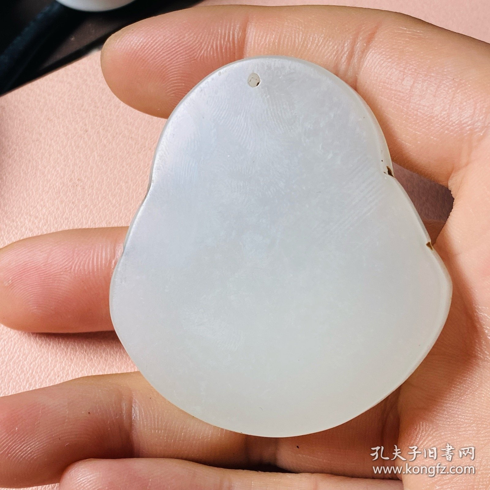 仿古古玉弥勒佛图案雕刻精美绝伦包浆厚重