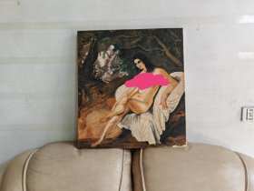 佚名人体艺术油画“日光浴女子”7265
