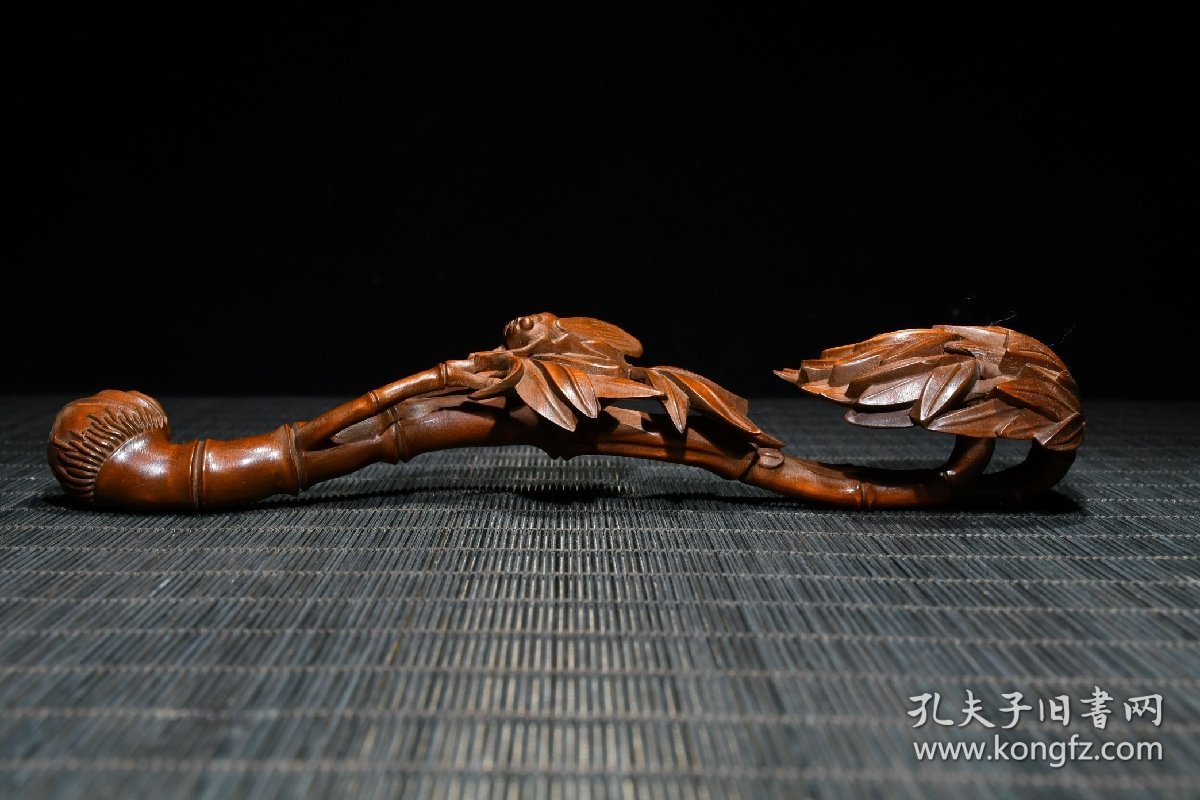 黄杨木精工雕刻节节高，一鸣惊人如意，长20cm宽6cm高4cm重43g