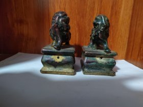 石湾狮二件（合售）