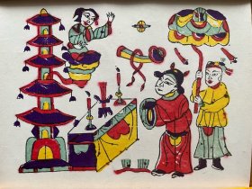 老年画 朱仙镇木版年画 祭塔 非物质文化遗产