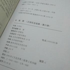 长恨歌：王安忆自选集之六