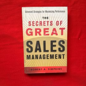 THE SECRETS OF GREAT SALES MANAGEMENT