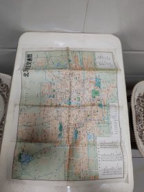 北京市区交通图（二手）1978年1月1版1985年3月印刷
