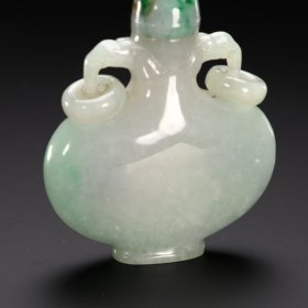 旧藏 翡翠太平有象鼻烟壶