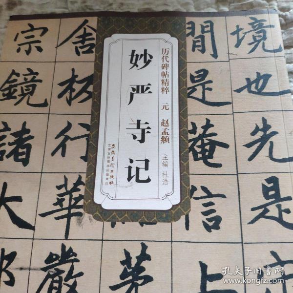 历代碑帖精粹·元 赵孟妙严寺记