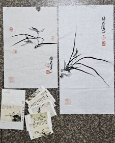 卢坤峰兰花6张，送画册