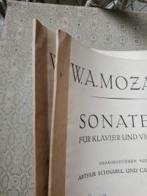 莫扎特十九首奏鸣曲 1--19首两册全 WAMOZART SONATEN（德文版）