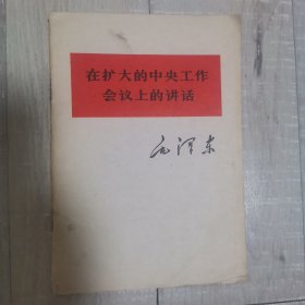 在扩大的中央工作会议上的讲话