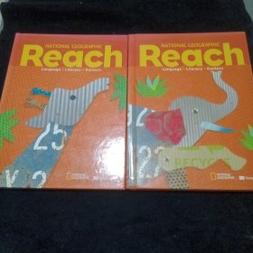 National Geographic 美国地理出版社美国小学一年级本土英语教材 Reach Level B V1 2 2本合售