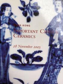 CHRISTIE'S：IMPORTANT CHINESE CERAMICS（HONG KONG，MONDAY 28 NOVEMBER 2005）