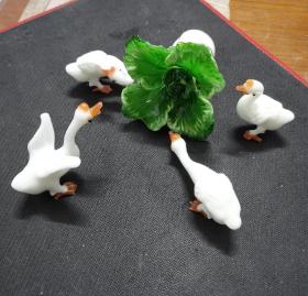 工艺品 琉璃摆件：《家和万事兴》—呱呱叫的發财鸭（运费多退少补，多余的运费会随商品一起寄回）