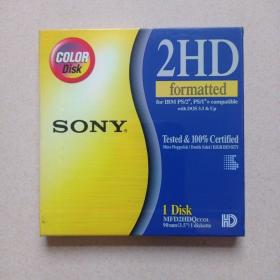 电脑软盘  SONY  2HD  (全新，未拆封)