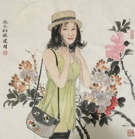 桑建国精品人物66x66cm