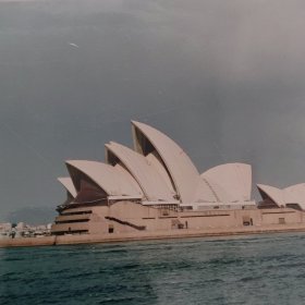 (90年代老照片原照片老彩色照片老相片)澳大利亚悉尼歌剧院老照片5张合售 悉尼歌剧院老彩色照片（自然旧 品相看图自鉴免争议）