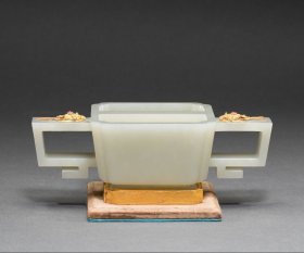 双耳玉杯