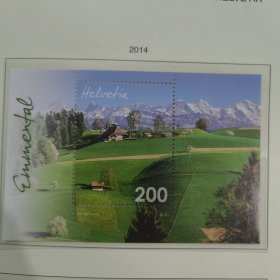 瑞士2015年邮票埃门塔尔乡村和塞格内尔岛 风景风光 雪山 新 小型张 外国邮票