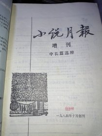 小说月报 增刊 中长篇选粹 创刊号