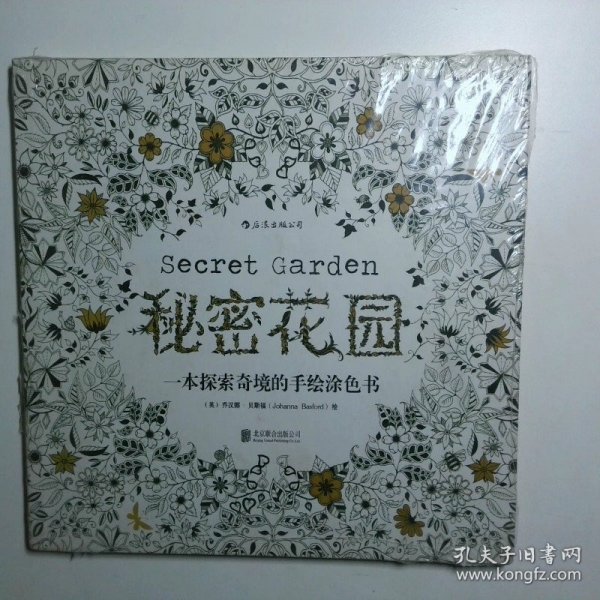 秘密花园 一本探索奇境的手绘涂色书