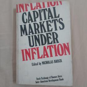 Capital Markets under Inflation《通胀下的资本市场》，平装，16开，内页有笔记，涂色，扉页有赠言，布宜诺斯艾利斯证交所1982年出版
