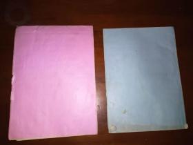 著名美术理论家薛锋《扬州市志文化分志国画篇》手稿一册，附油印征求意见稿一本