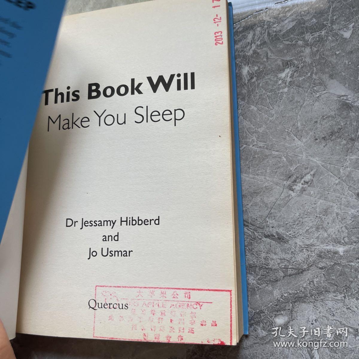 THIS BOOK WILL MAKE YOU SLEEP
