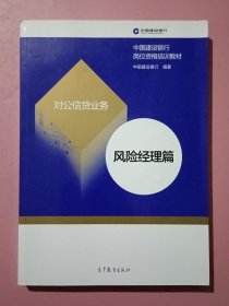 中国建设银行岗位资格培训教材对：公信贷业务 风险经理篇