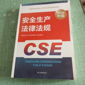 注册安全工程师2020安全生产法律法规应急管理出版社全国中级注册安全工程师职业资格考试辅导教材