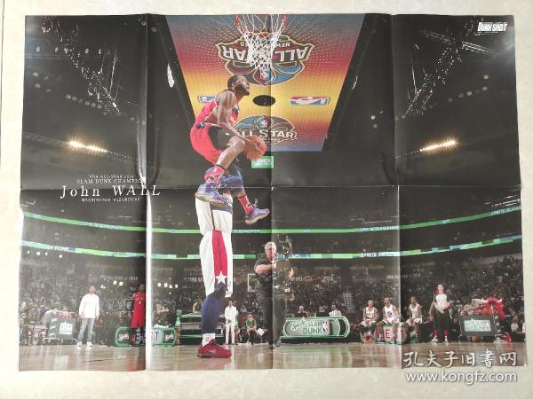 国外篮球海报 nba球星 沃尔 2014年全明星 双面海报