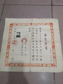 1956年 广州教师业余进修学院 毕业证书