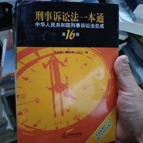 刑事诉讼法一本通：中华人民共和国刑事诉讼法总成（第16版）