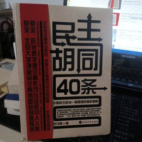 民主胡同40条：中国民主政治一般原理的随机阐释