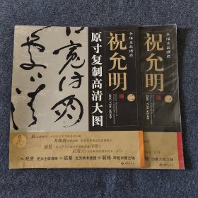 条幅名品精选 原寸复制高清大图 祝允明 全1-2册