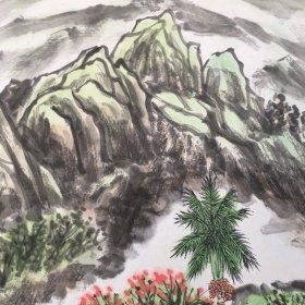 邓子芳山水四屏N