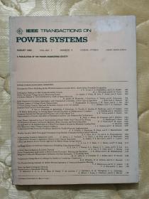 TEEE TRANSACTIONS ON POWER SYSTEMS （电力系统汇揖）十六开本。